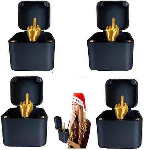 2024 Orta Parmak Sürpriz Hediye Kutusu, Komik Pop-Up Orta Parmak Şakası Hediye Kutusu, Erkekler Kadınlar için Yenilik Noel Hediyesi