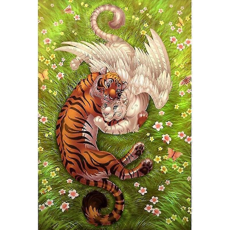 5d diy timantti maalaus eläin kuva Strassi Timantti kirjonta Tiikeri Full Drill Timantti Mosaiikki Risti stitch