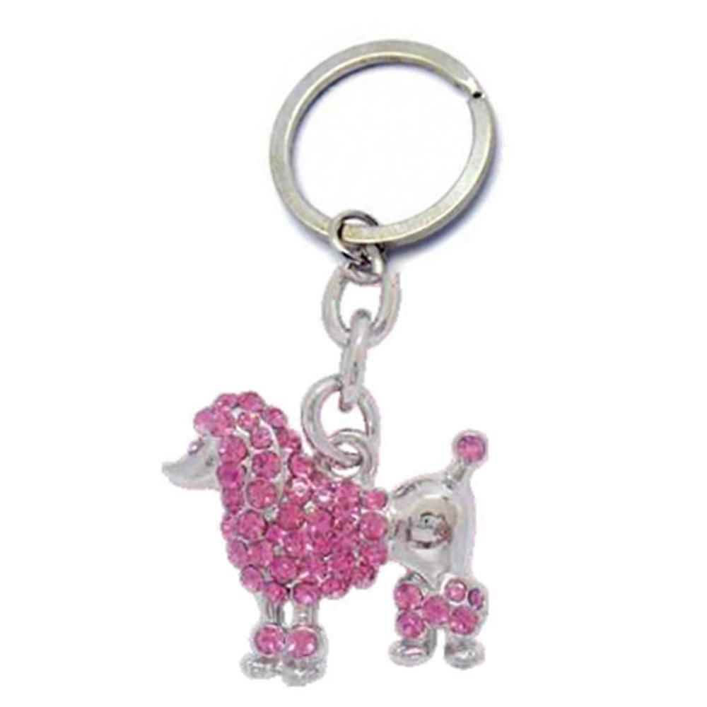 Lifefx Superior Quality Durable and Stylish Designed Pink Poodle Keyring