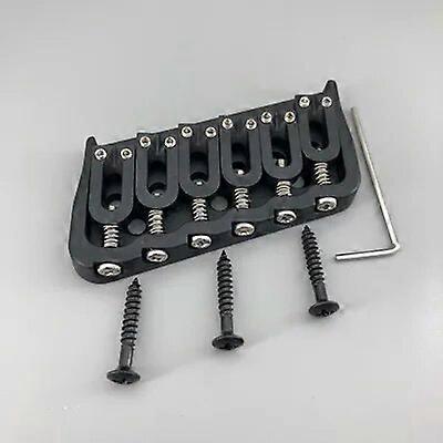 6 Corde Multi-scala Chitarra Bridge Accessori per Chitarra Nero Cromato