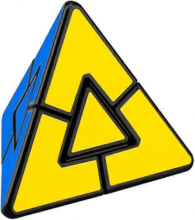 Wabjtam Duet Pyramid Speed Cube Pyraminx Magic Cube Triangle Twisty Cube Puzzle Toys