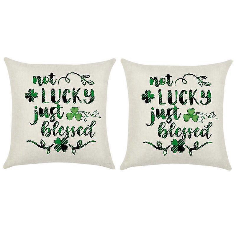 2pcs Pillowcase Pillow Cover Sofa Pillow Case Clover Cushion Covers