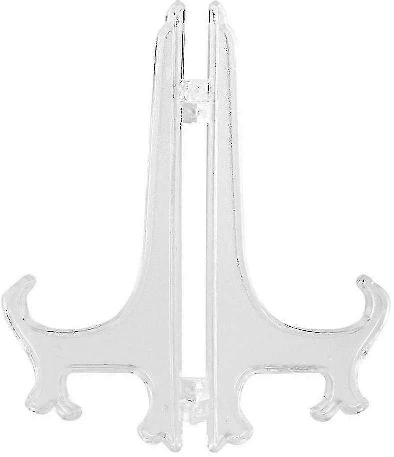 10pcs Folding Plastic Plate Holders Easels Or Stand Dish Picture Frame Decorative Display Stand Rack