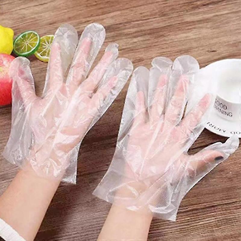 100 Pcs Eco-friendly Disposable Gloves Kitchen Clear Multi-functional Gloves