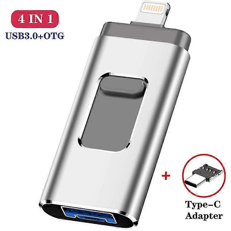 Silber 4GB-OTG Handy USB-Flash-Laufwerk ist geeignet für Apple Android Handy Computer Dual