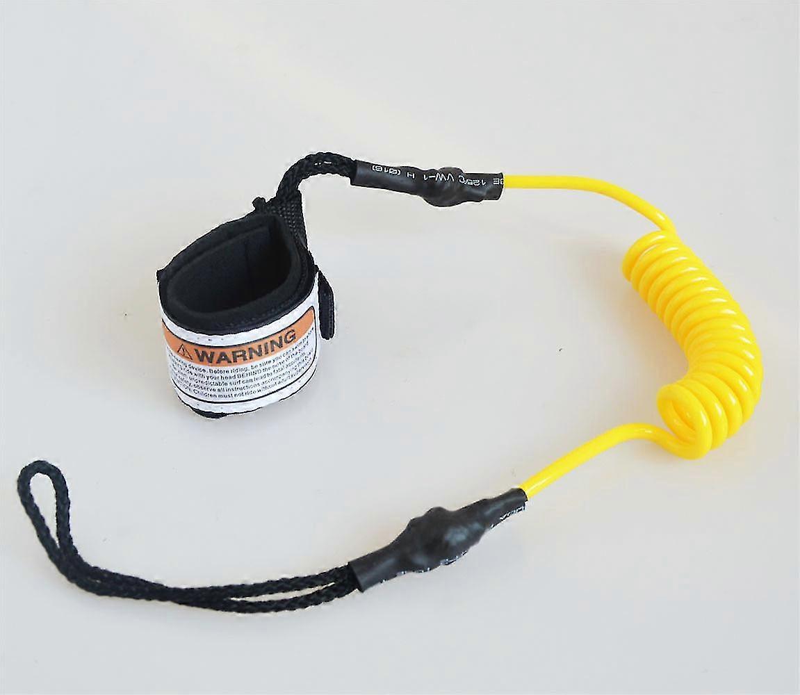Surfboard Leash Paddleboard Wrist Leash 5 Mm 5 Ft Bodyboard Surf Rope For Standup Paddle Board Shortboard(1pcs, Yellow)