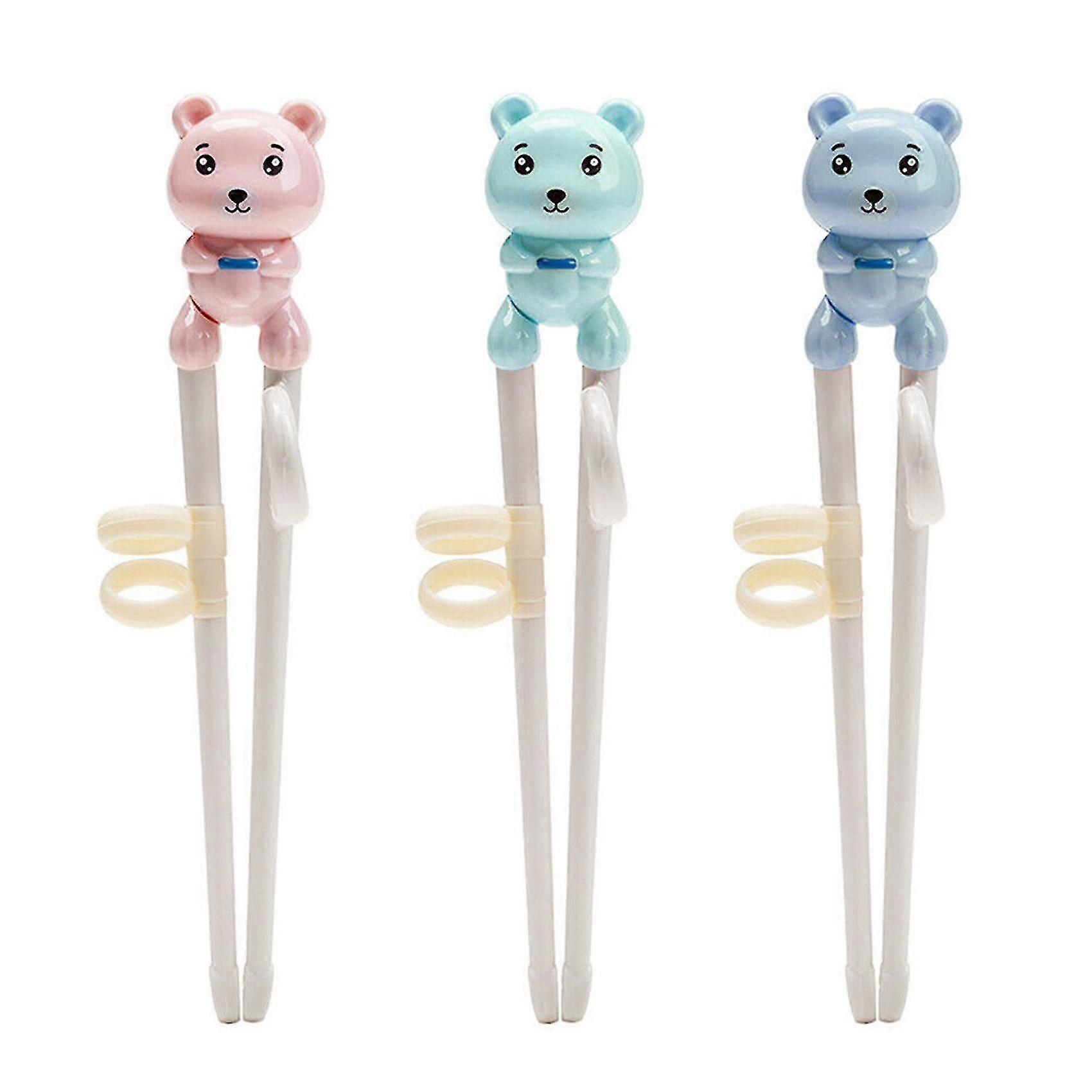 3 Pcs Children Learning Training Chopsticks Kids Practice Tableware
