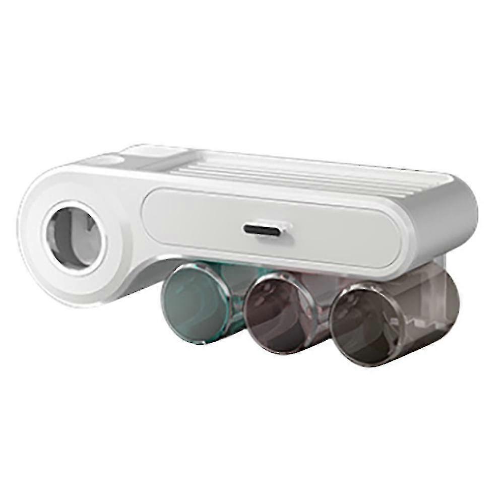 Toothbrush Organizer All-in-one Automatic Toothpaste Dispenser L