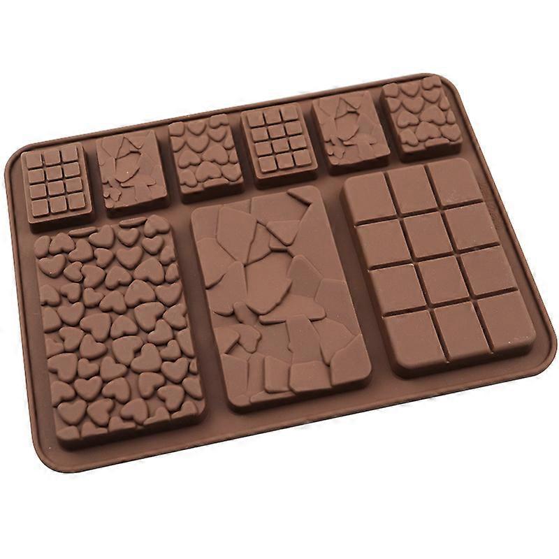 1pc Chocolate Block  hole Silicone