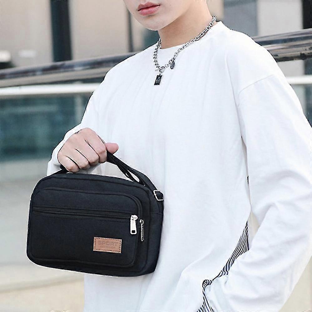 حقيبة كروسبودي أنيقة للرجال قماش رسول حقيبة الكتف حقيبة حقائب المرافق محفظة وحقائب اليد للاستخدام اليومي السفر العمل