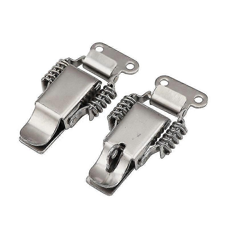 2 Pcs Stainless Steel Spring Loaded Toggle Latch Catch Clamp Clips For Case Toolbox