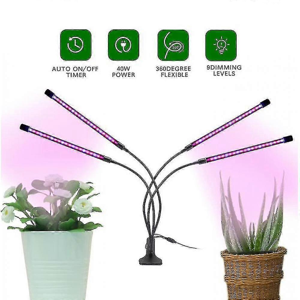 Grow Light Modes Timing Function Indoor Plants(three Levels Tube