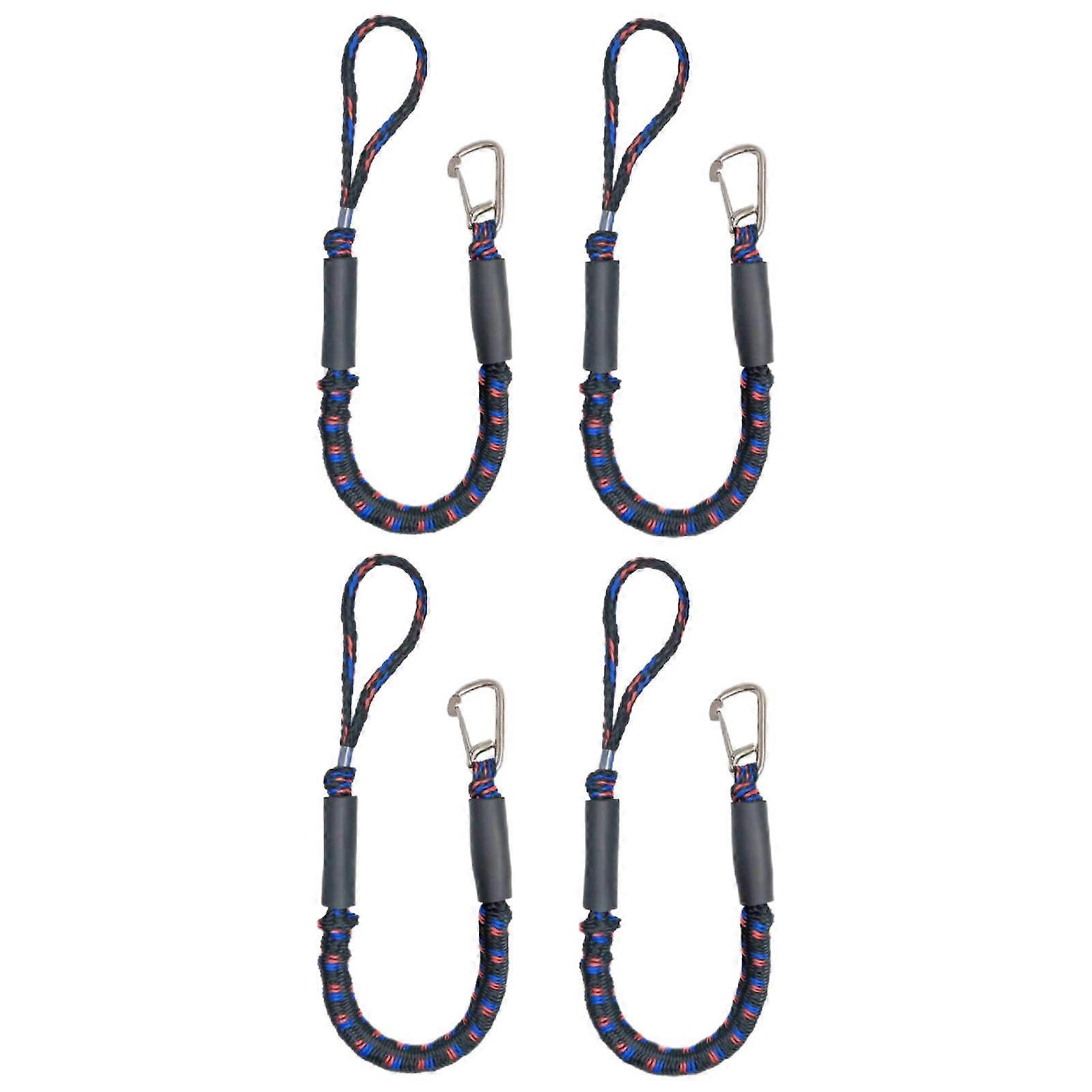 Lina do łodzi Bungee Dock Line do PWC do pontonu Łódź rybacka Kajak Kajak Accs Czerwony Niebieski 4szt