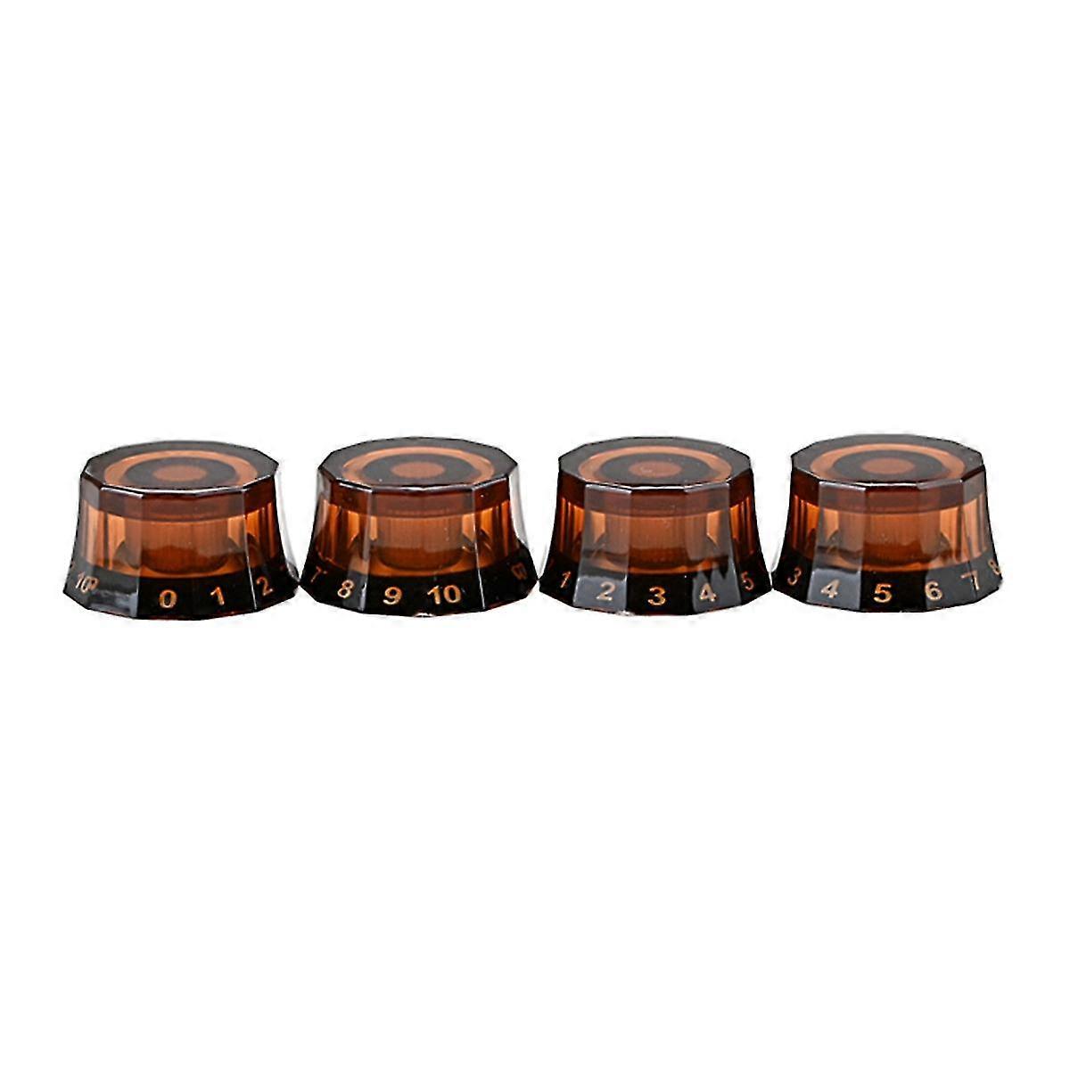 4pcs Gitarrenvolumen Knöpfe auf Knöpfe E-Gitarren Knöpfe Teile