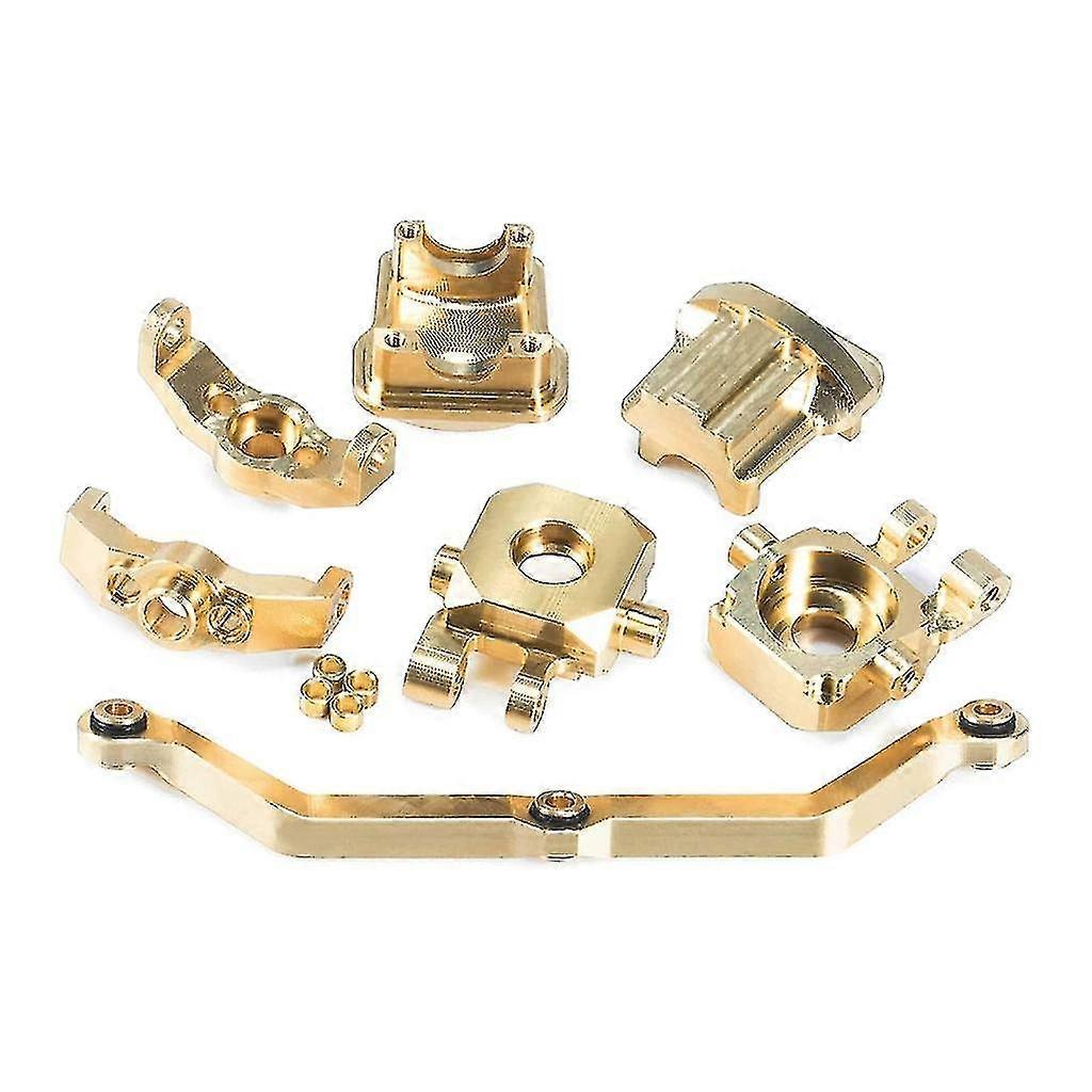 真鍮アクスルデフカバーリンクステアリングナックル1/18RCクローラーカーTRX4M