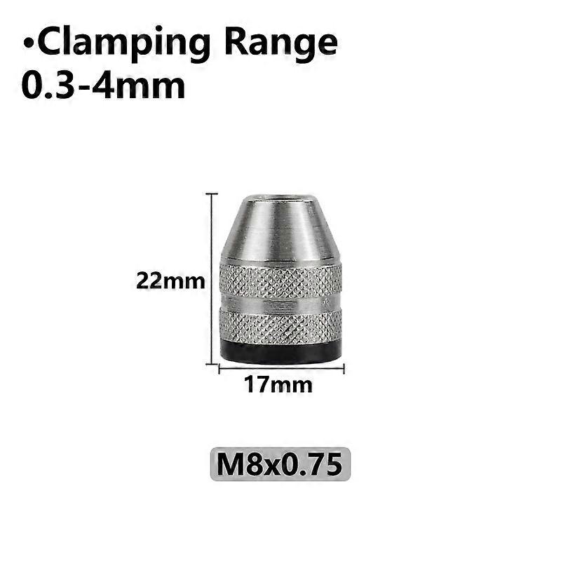 XCAN M8x075 Multi Drill Chuck Keyless For Dremel Rotary Tools Diameter 17mm Mini Multi Keyless Drill