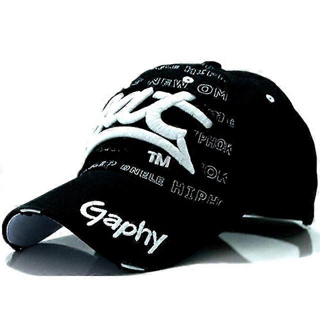 Embroidery Letter Pattern Adjustable Curved Eaves Baseball Cap, Head Circumference: 54-62cm