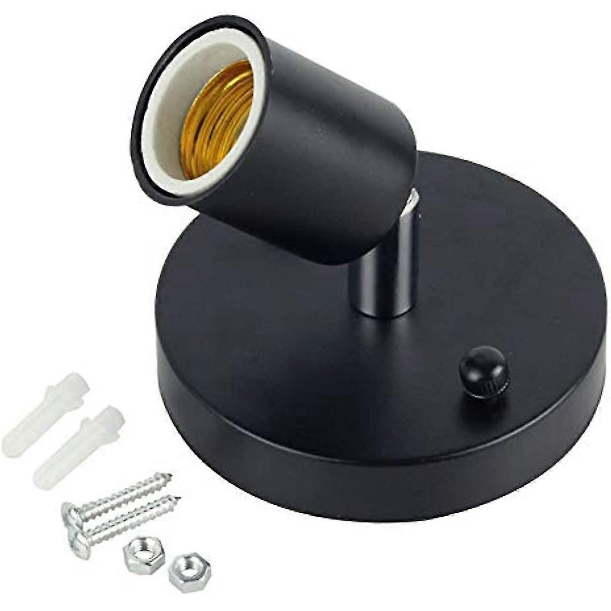E27 Metal Retro Lamp H 180 De Turn To High Temperature Ant Ceramic Lamp Ing Fittings (size : E27)
