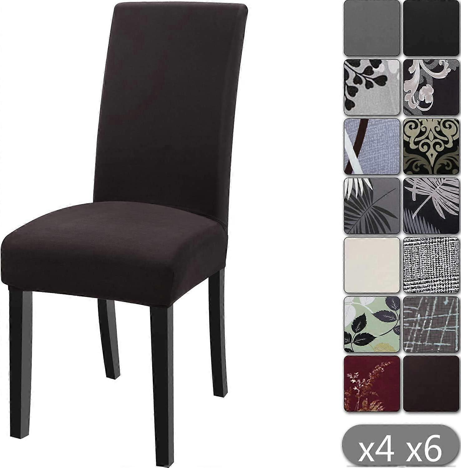 Housse en spandex extensible pour chaise moderne - H, 4 - Décoration universelle