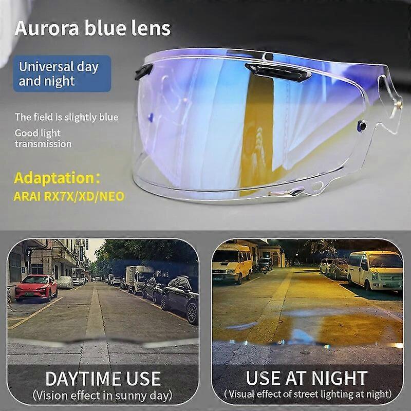 Kask motocyklowy Osłona przeciwsłoneczna Pełna twarz Odporna na zarysowania osłona przeciwwiatrowa Kask Gogle Akcesoria motocyklowe Części Obiektyw do ARAI RX-7X RX7X