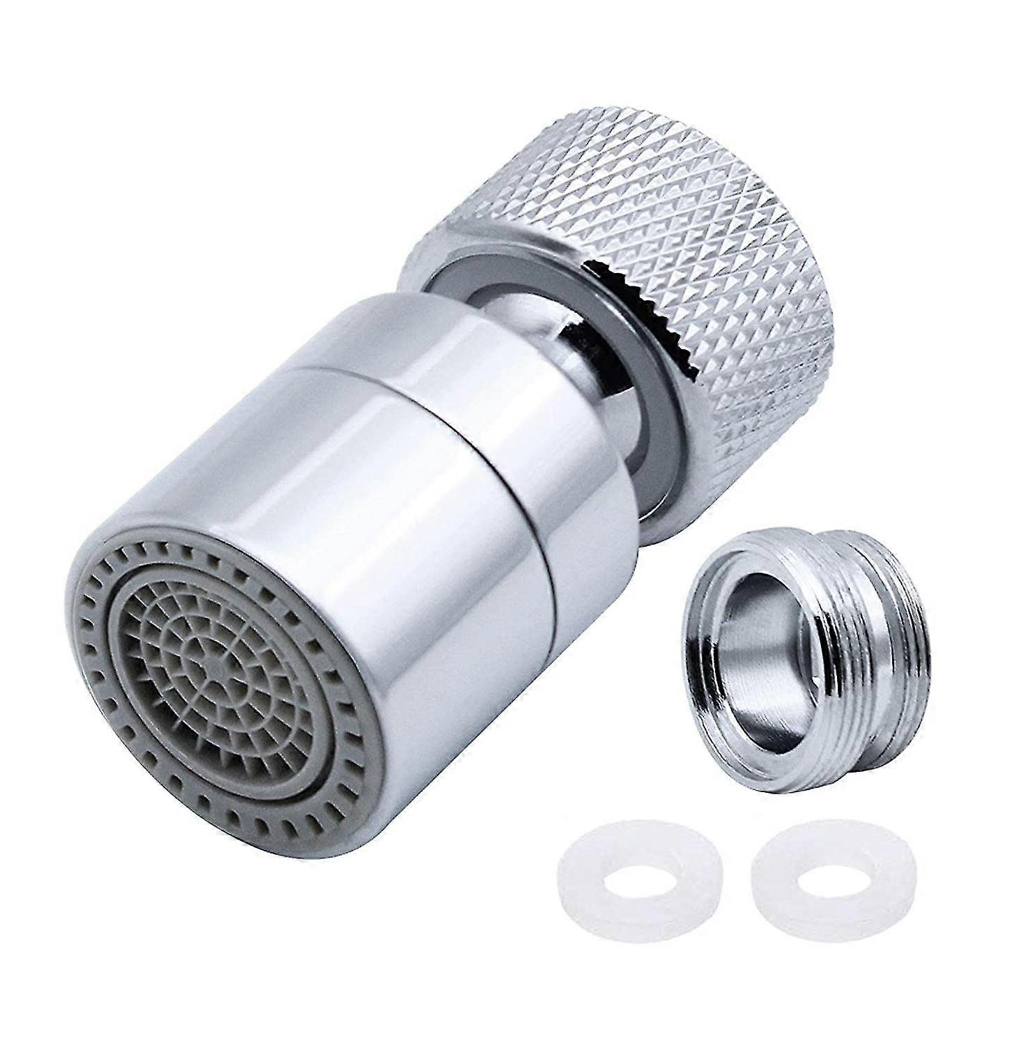 fong 360 swivel faucet aerator brass 2 modes adjustable kitchen faucet filter bubbler with nozzle adapter - for faucets with m22 external thread nozzl