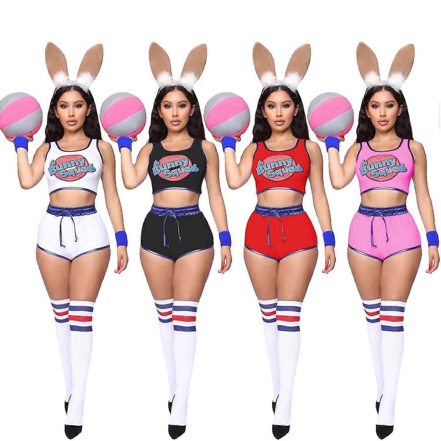 Squad Lola Bunny Rabbit Costumes Cosplay Suits Top Pants For