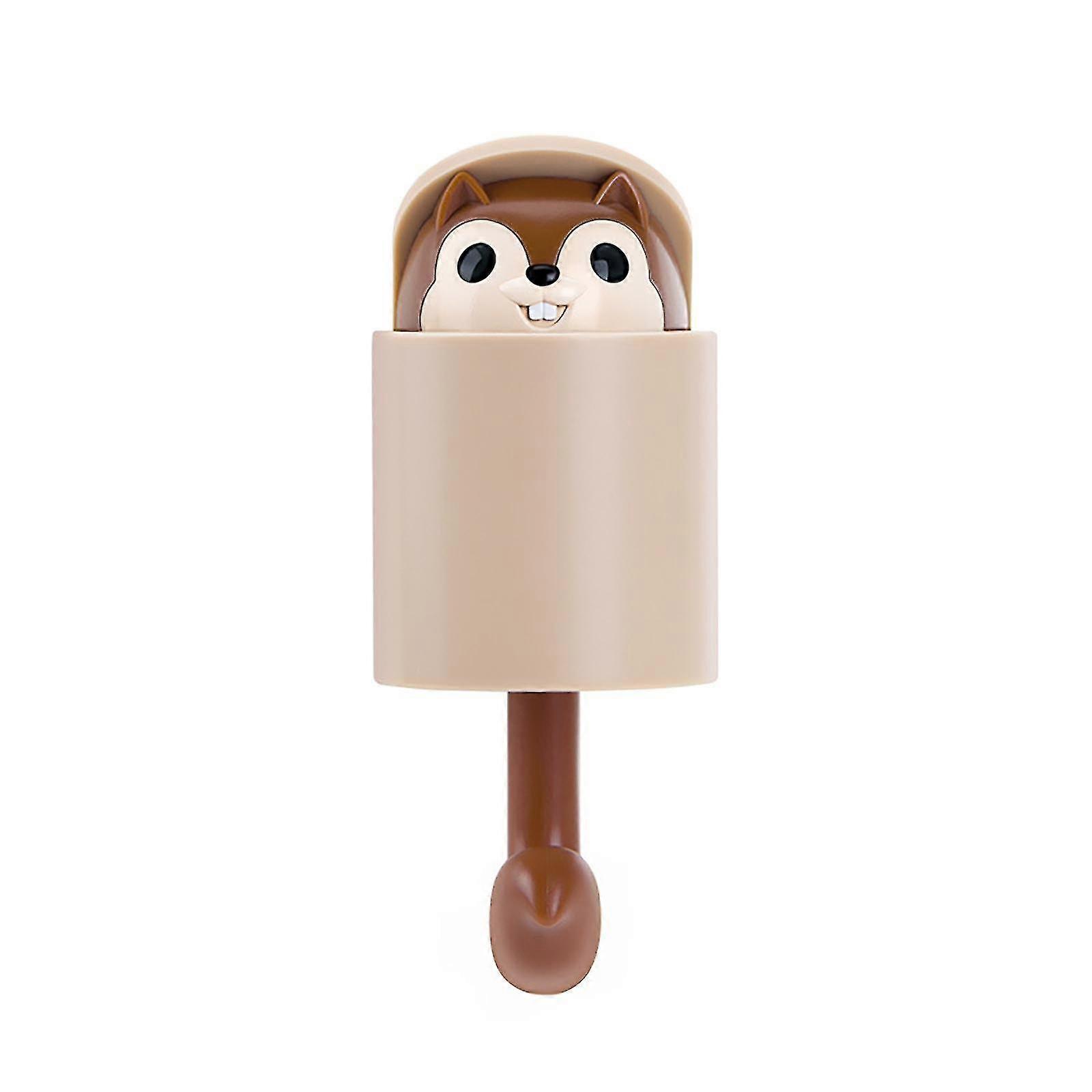 Holder For Wall Decorative, Pop-up Smile Squirrel Wall Key Holder