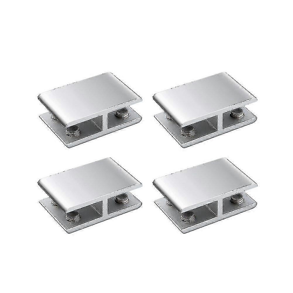 2pcs זכוכית מהדק כפול צד אלומיניום זכוכית סגסוגת זכוכית מדף תמיכה סוגריים זכוכית קליפ