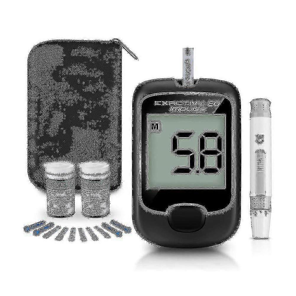2024新しい血糖値計血糖値モニター糖尿病検査キットテストストリップ付き50個血糖値モニター糖尿病血糖値テスト-ykc