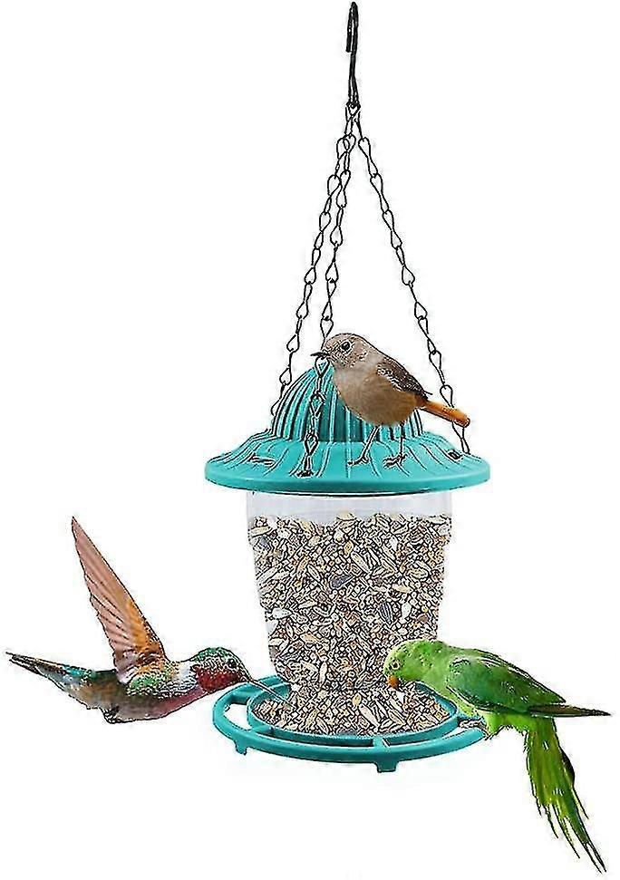 Hanging Wild Bird Feeder, Collapsible Hummingbird Feeder Small Panorama Bird Feeder With Metal Chain