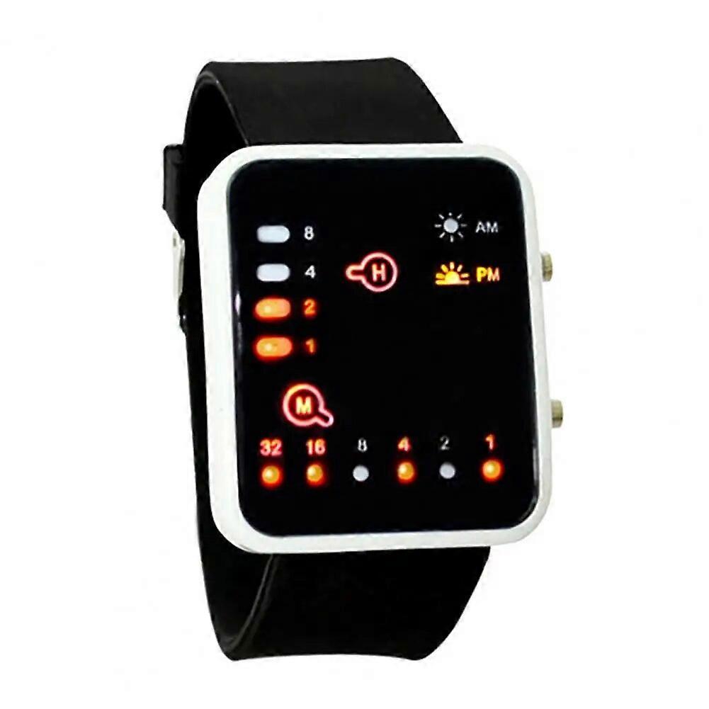 Keys Function Attractive Scratch-resistant Binary Watch Buttons Battery Supply for Work