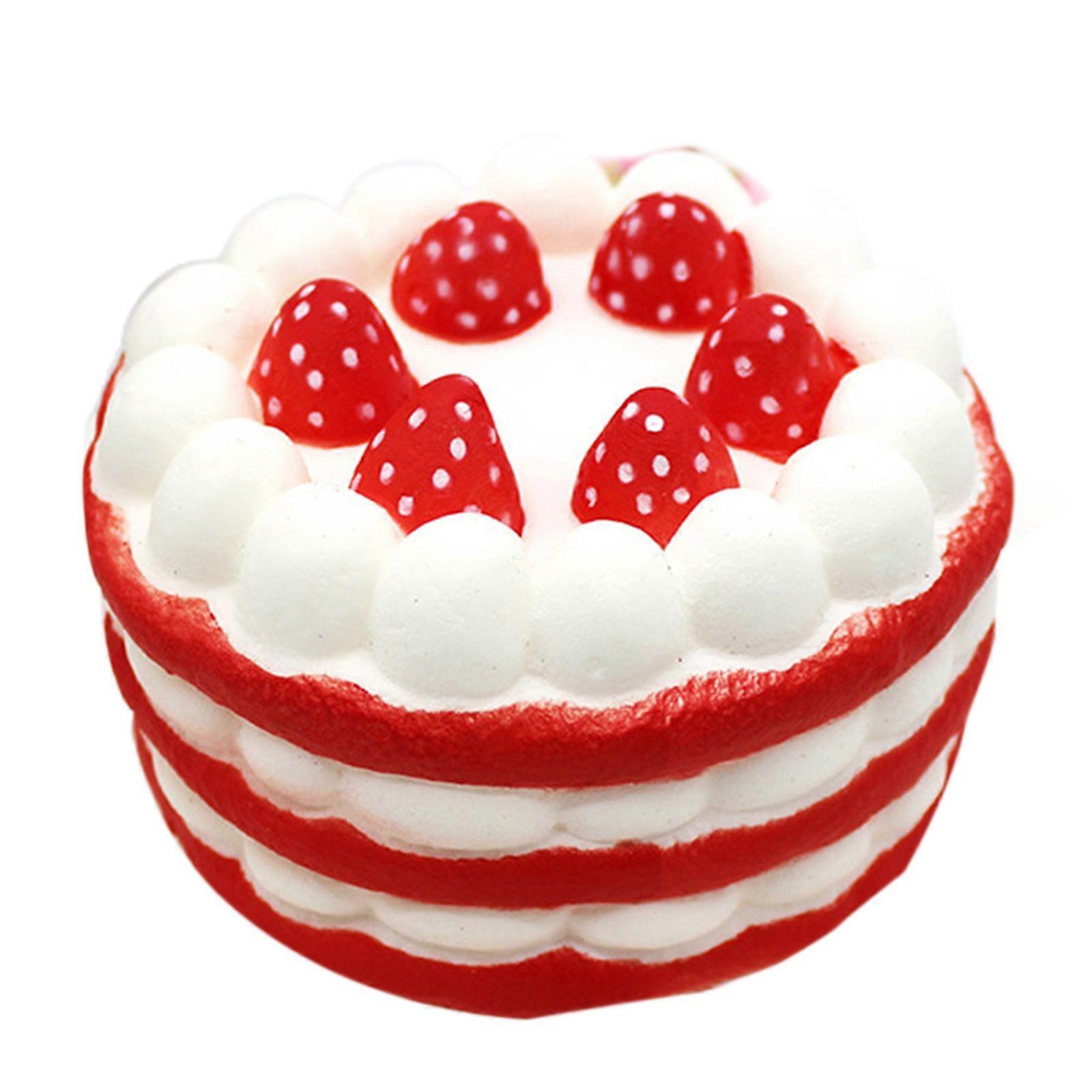 4in Squishy Cream Cake Fidget Toy Soft PU Squeeze Ball Children Anti-Stress Toy