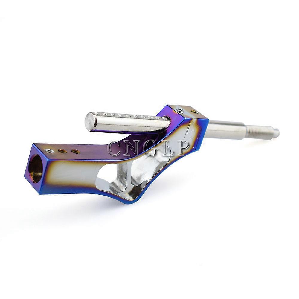 Universal Titanium / Neo chrome Gear Lever Extension Stick Adjustable Height Car Shift Knob Gear Shifter Extender Kit Aluminum