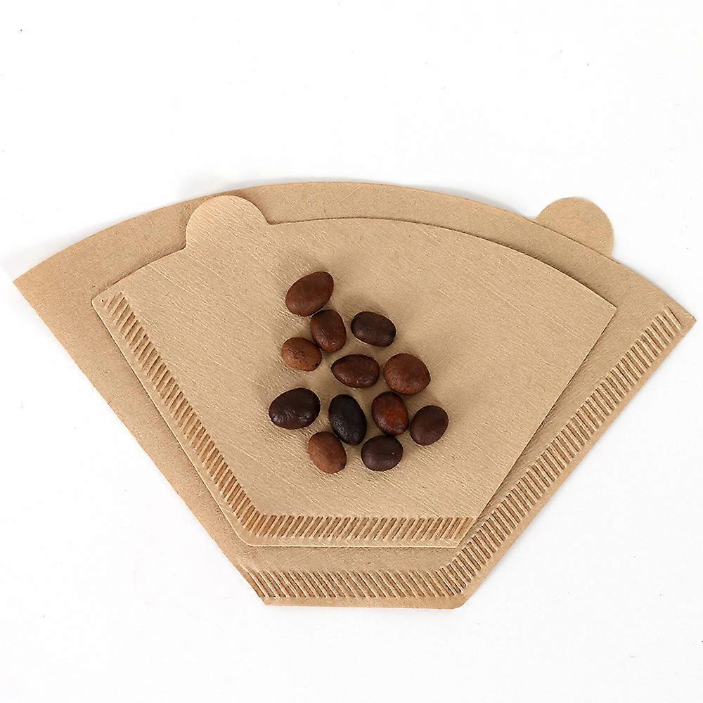 Coffee Filters, 200 Count 2-4 Cups Cone Natural Paper Filters, Compatible with V60 and All No.2 Size Pour Over Drippers (Unbleac