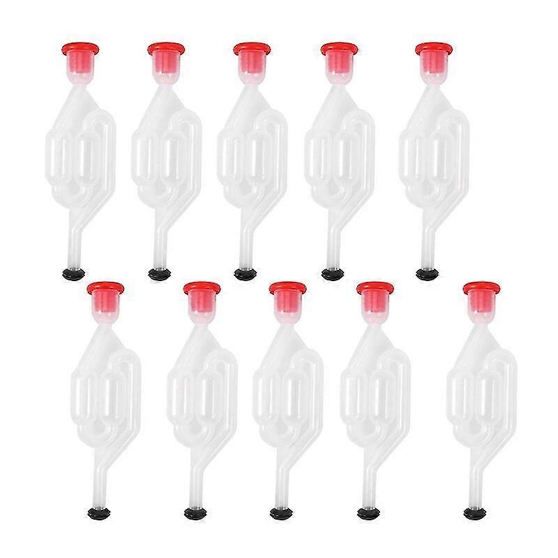 10pcs Wine Beer Fermentation Check Valve Water Seal Airlock Home Winemaking Exhaust Valve Fermenter Yeast Homebrew Tools