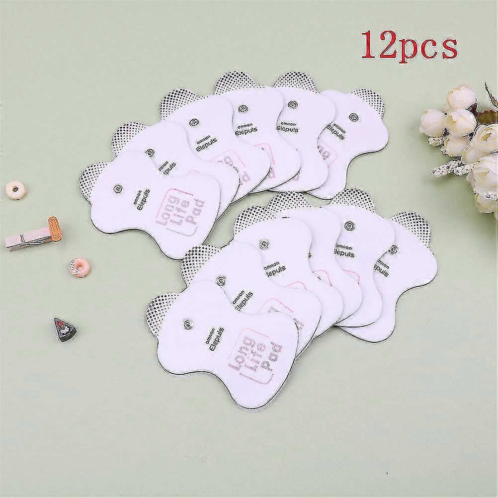 12 Pcs /set Electrode Replacement Pads For Massagers Elepuls Long Life Pad
