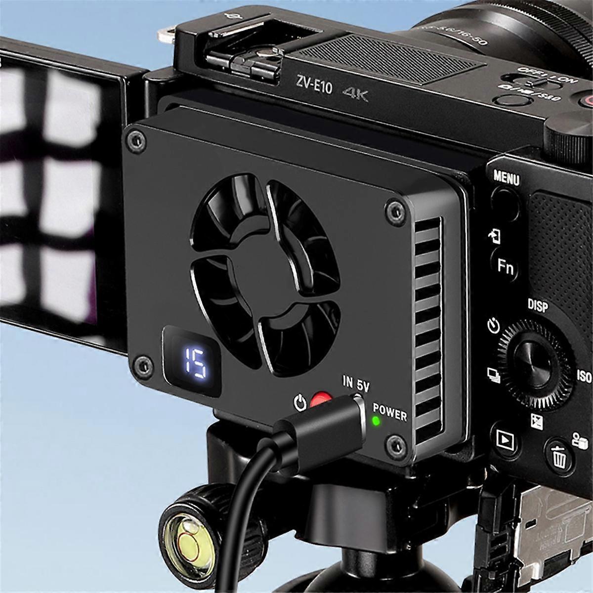 Camera Cooling System Quiet Camera Radiator Heat Sink for ZV-E10 A7M4 R5 R7 R6 XT4 Without Screen