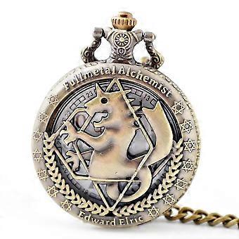 Fullmetal Alchemist Edward Elric Anime pocket watch, Bronze