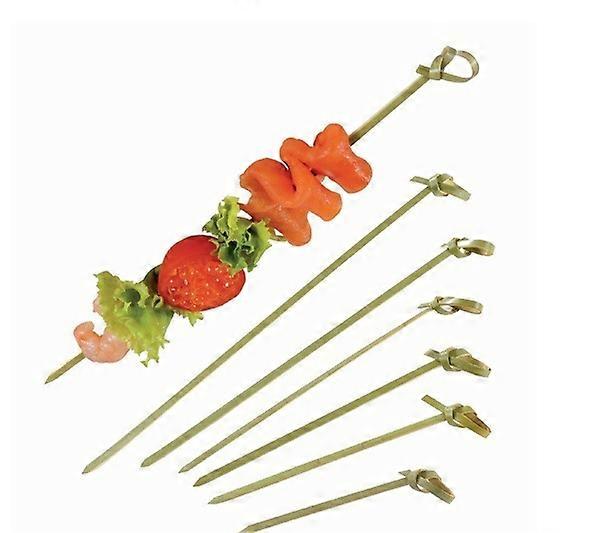 200 Pieces Cocktail Paddle,4.7 inch (about 11.9 cm) appetizer toothpicks,natural bamboo knot skewers,mini food sticks,fancy toothpicks for drinks,frui
