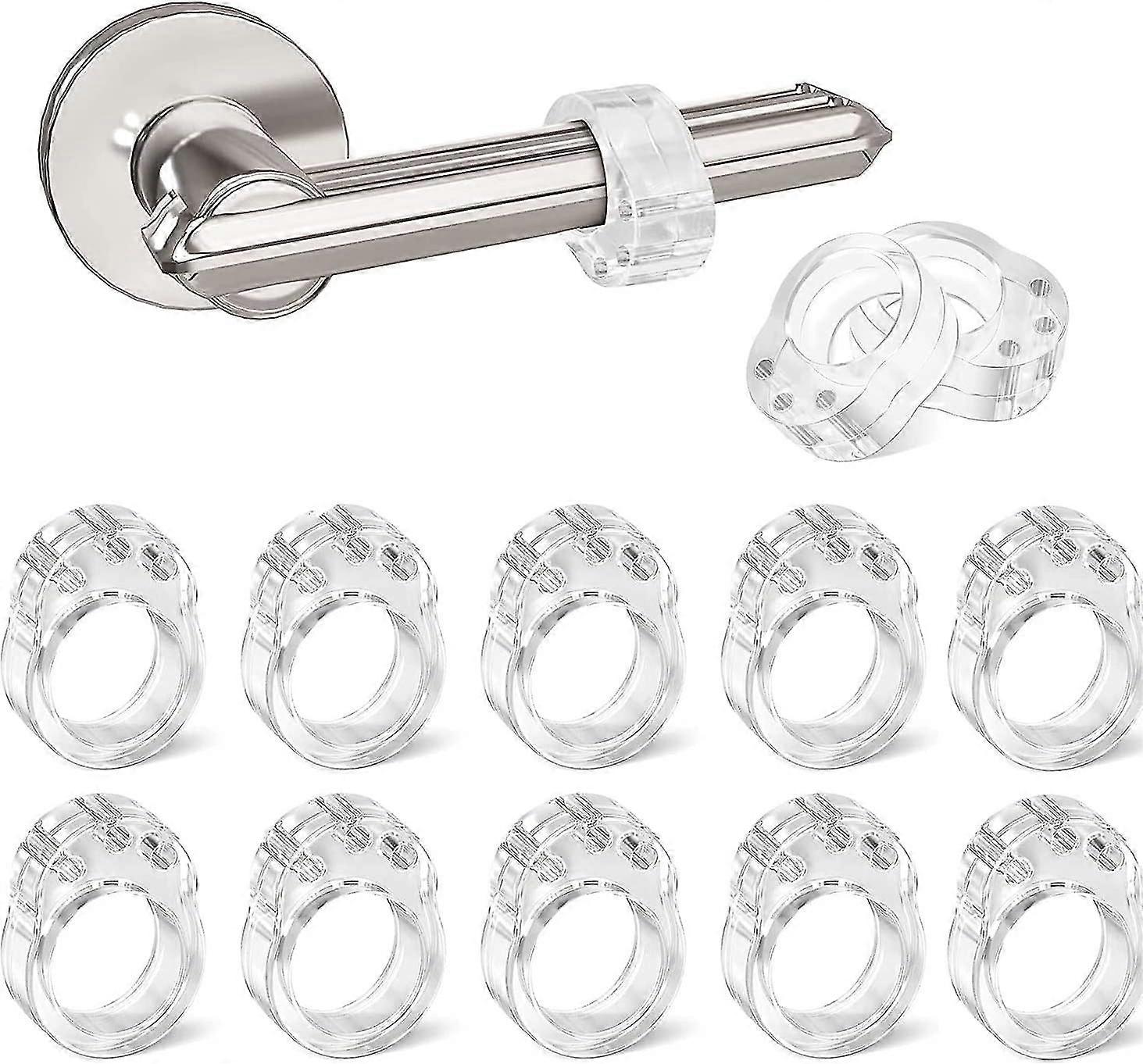 HOPS Door Stop Buffer Set Of 5 - Transparent Silicone Door Handle Protection (10,15,20mm)