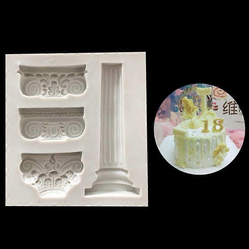 European retro Roman column chocolate mold - 1PC