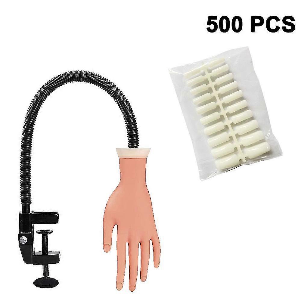 Nail Practice Model Hand Nail Display Manicure Supply Flexible Movable