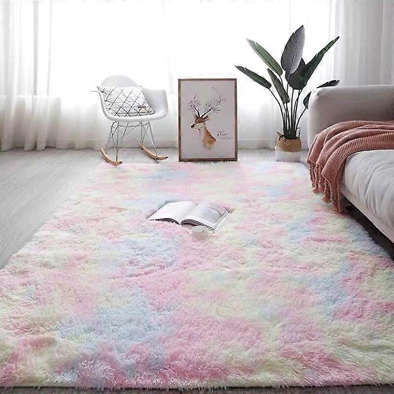سجاد سميك أفخم ديكور غرفة المعيشة منزل لينة أشعث صالة السجاد رقيق الأطفال ق لعب حصيرة السرير المخملية الحصير الكلمة