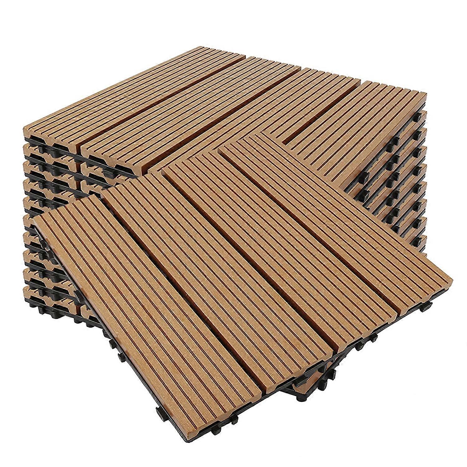 WPC Plastic Composite Tile Outdoor Flooring