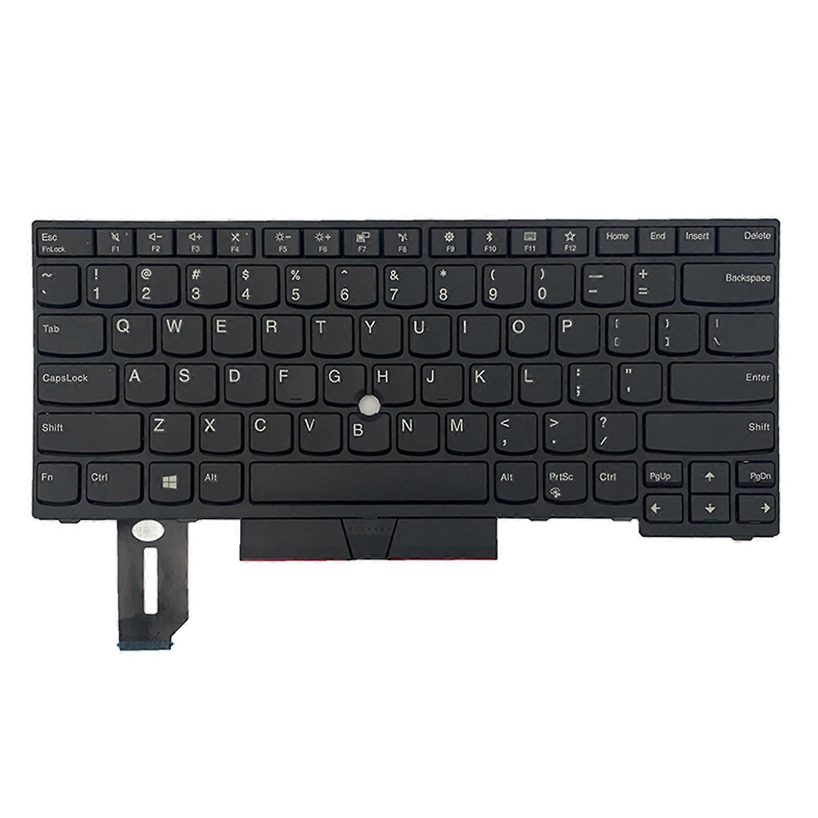 for LenovoThinkPad E480 E485 E490 English Laptop Keyboard US Layout No Pointer