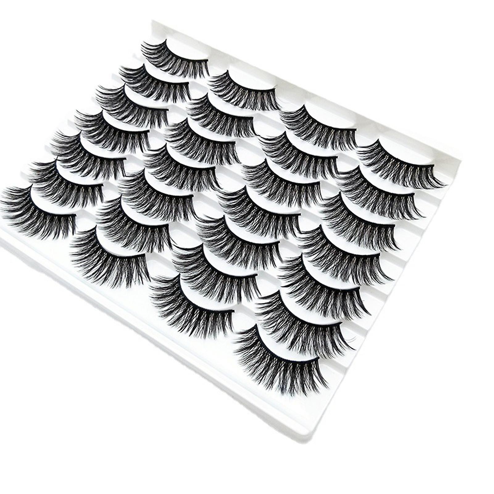False Eyelashes Fluffy Dramatic Long Eyelashes Wispy Natural Look Lashes Handmade False Eyelashes Set