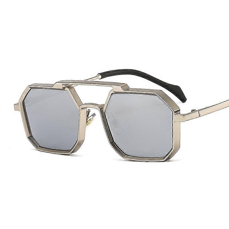 2022 New Fashion Square Hexagon Sunglasses Women Men PC Lens Alloy Metal Frame Luxury Brand Designer Quality Sun Glasses UV400