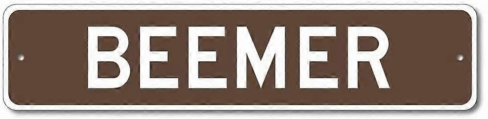 Beemer 6x16 utcatábla ón tábla