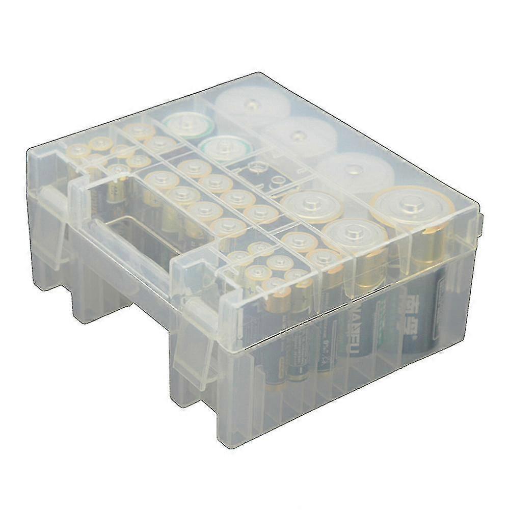 Plastic Battery Storage Box Case Holder Container Organizer For Aa Aaa C D 9v