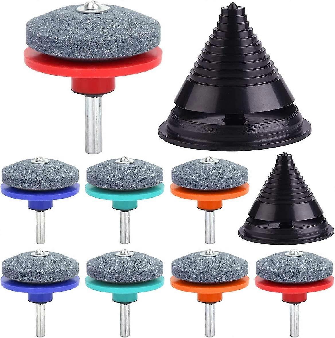Lawn Mower Blade Sharpener, 8 Pieces Lawn Mower Blade Sharpener Sharpener